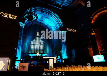 09/19/2022 New York, New York Atmosphäre bei der unaufhaltsamen Afrika-Konferenz, die in der Cipriani 42. Street in New York City, Montag, 19. September 2022, stattfand. Foto von Jennifer Graylock-Graylock.com 917-519-7666 Stockfoto