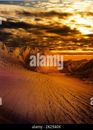 Wüstenlandschaft Stockfoto