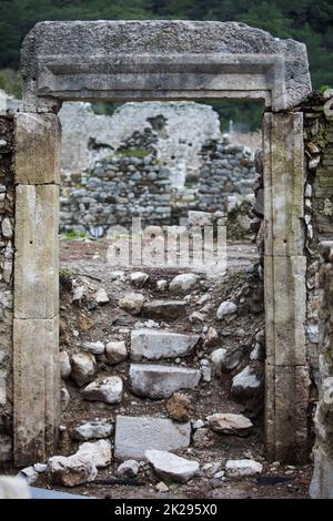 Die Ruinen der Stadt Olympos, Türkei Stockfoto