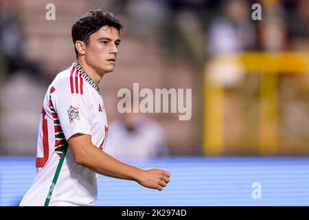 BRÜSSEL, BELGIEN - 22. SEPTEMBER: Daniel James von Wales während der UEFA Nations League Ein Spiel der Gruppe 4 zwischen Belgien und Wales am 22. September 2022 im Stade ROI Baudouin in Brüssel, Belgien (Foto: Joris Verwijst/Orange Picles) Stockfoto