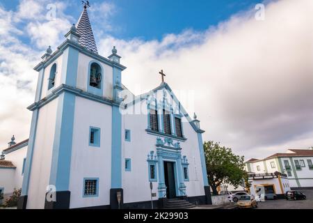 Das Heiligtum unserer Lieben Frau von der Empfängnis, Santuário Nossa Senhora da Conceição, in Angra do Heroismo, Terceira Island, Azoren, Portugal. Stockfoto