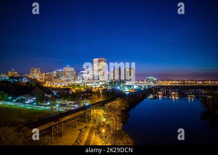 Downtown Richmond, Virginia Skyline Stockfoto