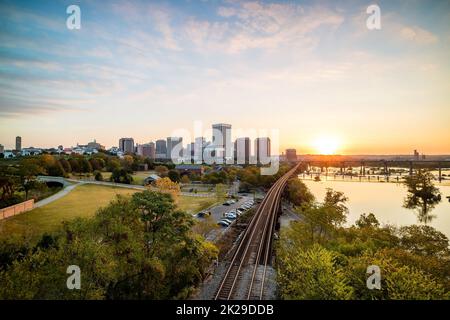Downtown Richmond, Virginia Skyline Stockfoto