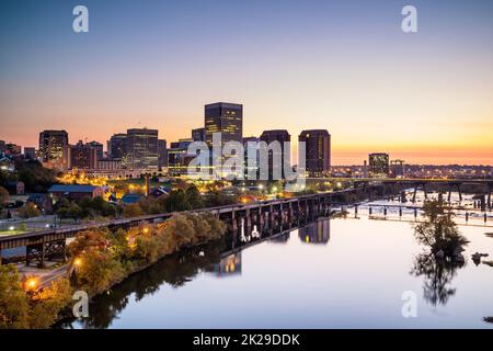Downtown Richmond, Virginia Skyline Stockfoto