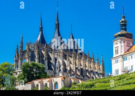 Kutna Hora. St Barbara Kathedrale, UNESCO-Welterbe, Tschechische Republik Stockfoto