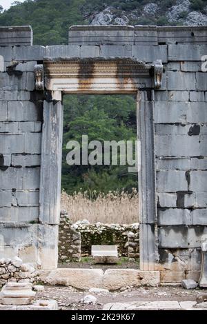 Die Ruinen der Stadt Olympos, Türkei Stockfoto