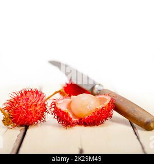 frische Rambutan Früchte Stockfoto