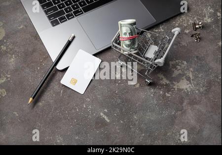 Online-shopping-Konzept Stockfoto