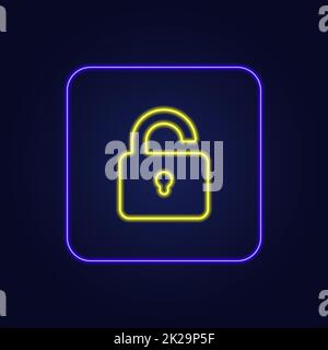 Ein wunderschönes, stylisches, farbenfrohes Neonschloss – Vector Stockfoto