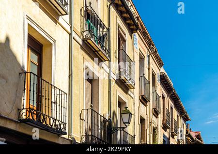 Architektur in Alcala de Henares, Provinz Madrid, Spanien Stockfoto
