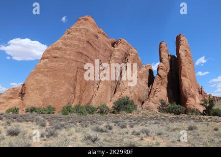 Broken Arch Trail im Arches-Nationalpark. Utah. USA Stockfoto