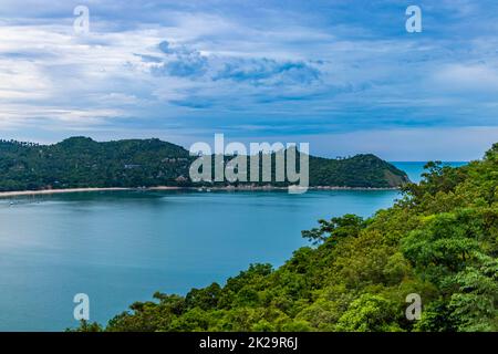 Panorama Thong Nai Pan Beach, Koh Phangan Surat Thani Thailand. Stockfoto