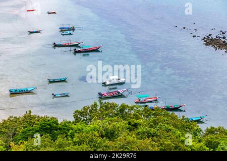 Panorama Thong Nai Pan Beach, Koh Phangan Surat Thani Thailand. Stockfoto