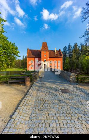 Burg Cervena Lhota in Südböhmen, Tschechische Republik Stockfoto