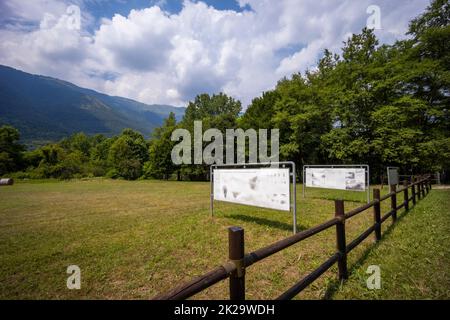 Archäologische Stätte von Palu di Livenza (Parco archeologico di Palu di Livenza), UNESCO-Stätte, Caneva, Region Friaul-Julisch Venetien, Italien Stockfoto