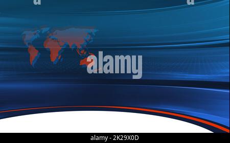 Neuer Text vor verschwommenem, modernem Studio-Raumkonzept Serie 1334 Stockfoto