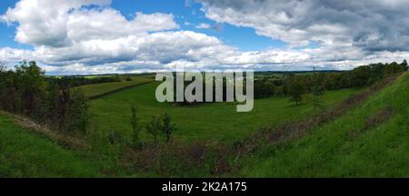 Ein grünes Tal in Walnut Creek, Ohio Stockfoto