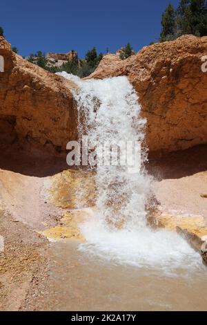 Mossy Cave Falls im Bryce Canyon-Nationalpark. Utah. USA Stockfoto
