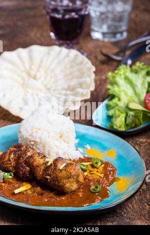 Indische Chicken Tikka Masala Stockfoto