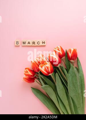 Internationaler Frauentag oder Konzept für den 8. märz Stockfoto