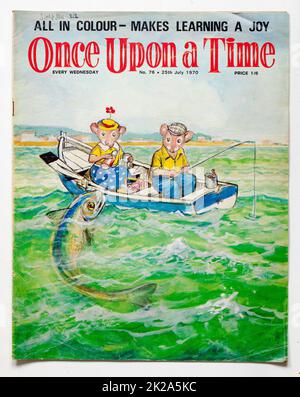 1970s Ausgabe des Once Upon A Time Childrens Magazine Stockfoto