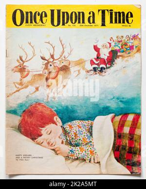 1970s Ausgabe des Once Upon A Time Childrens Magazine Stockfoto