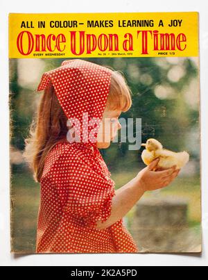 1970s Ausgabe des Once Upon A Time Childrens Magazine Stockfoto