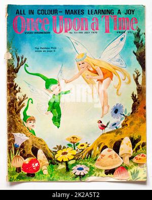 1970s Ausgabe des Once Upon A Time Childrens Magazine Stockfoto