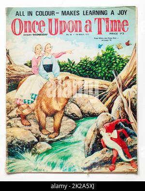 1970s Ausgabe des Once Upon A Time Childrens Magazine Stockfoto