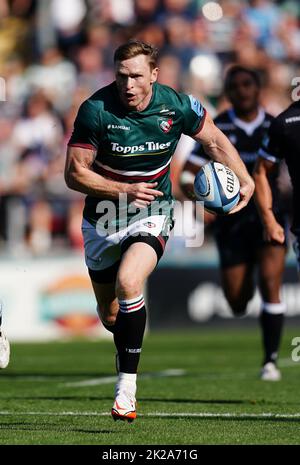 Leicester Tigers Chris Ashton während des Spiels der Gallagher Premiership im Mattioli Woods Welford Road Stadium, Leicester. Bilddatum: Samstag, 17. September 2022. Stockfoto