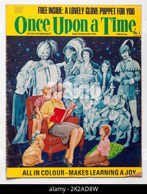 1970s Ausgabe des Once Upon A Time Childrens Magazine Stockfoto