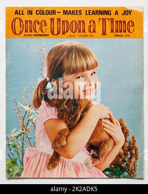 1970s Ausgabe des Once Upon A Time Childrens Magazine Stockfoto