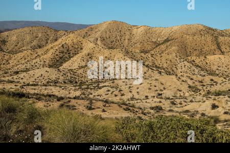 Naturreise Badlands in Europa Spanien Stockfoto