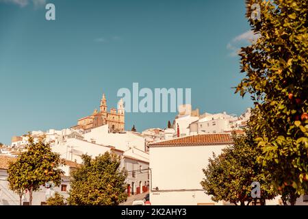 Reisen Sie durch Andalusien Ruta de los Pueblos Blancos Stockfoto