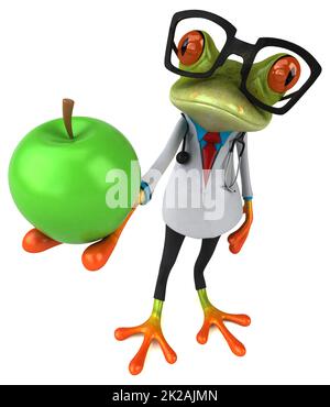 Frosch Arzt - 3D-Darstellung Stockfoto