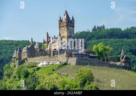 Kaiserliche Burg Cochem Stockfoto
