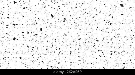 Grunge schwarze Linien und Punkte auf weißem Hintergrund - Vektor Stockfoto