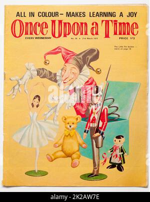 1970s Ausgabe des Once Upon A Time Childrens Magazine Stockfoto