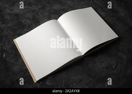 Leere offenes Buch Stockfoto