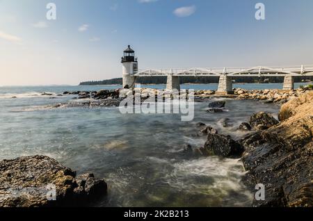 Marshall Point Lighthouse, Port Clyde, Maine, USA Stockfoto