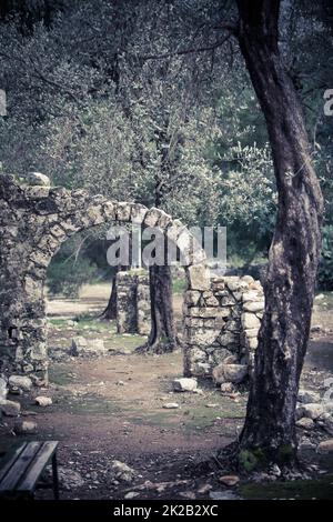 Die Ruinen der Stadt Olympos, Türkei Stockfoto