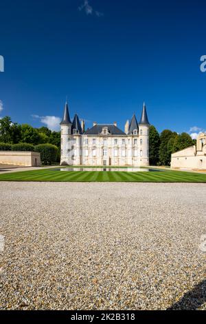 Chateau Pichon Longueville Baron, Medoc, Frankreich Stockfoto