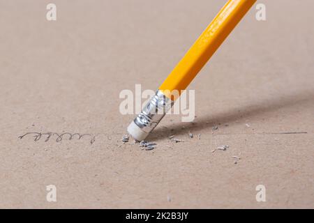 Fehler und erfolgloses Konzept Stockfoto