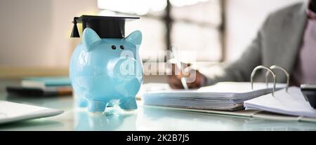 Studentendarlehen. Berater Für Buchhaltung Stockfoto