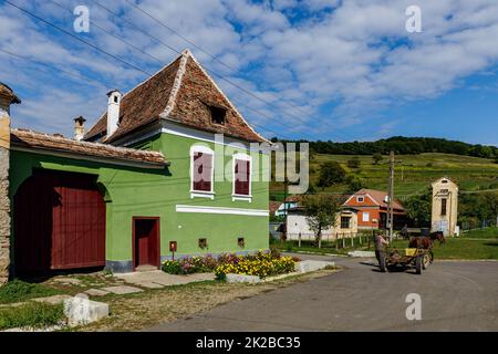 Das alte sächsische Dorf Biertan in Rumänien Stockfoto