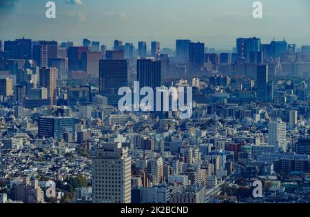 Skyline von Tokio vom Observatorium Sunshine aus gesehen 60 Stockfoto