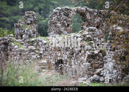 Die Ruinen der Stadt Olympos, Türkei Stockfoto