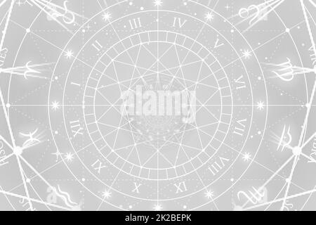 Abstrakter alter konzeptueller Hintergrund zu Mystik, Astrologie, Fantasie Stockfoto