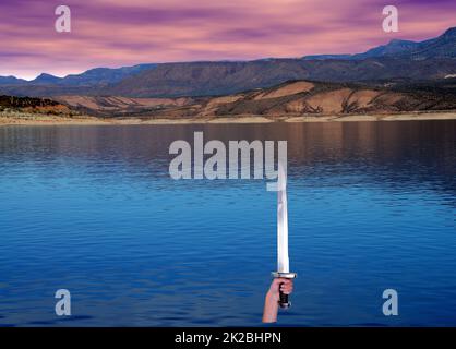 Lady of the Lake Legend Stockfoto