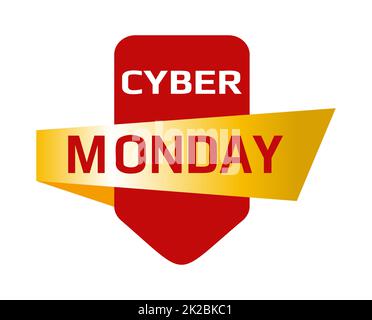 Abstraktes Webbanner, Visitenkarte, Vorlage CYBER MONDAY – Vector Stockfoto